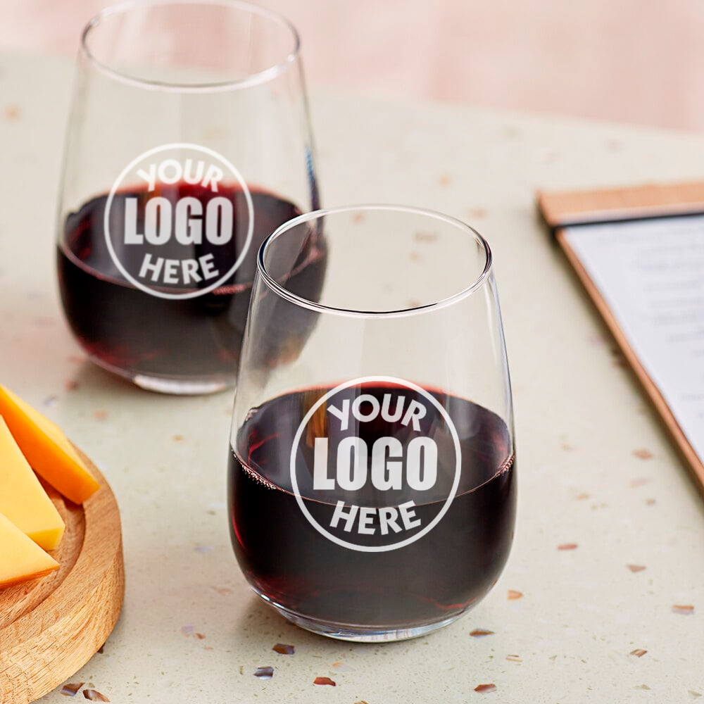 Customized 17 oz Stemless Wine Glass - Case of 12 image 2