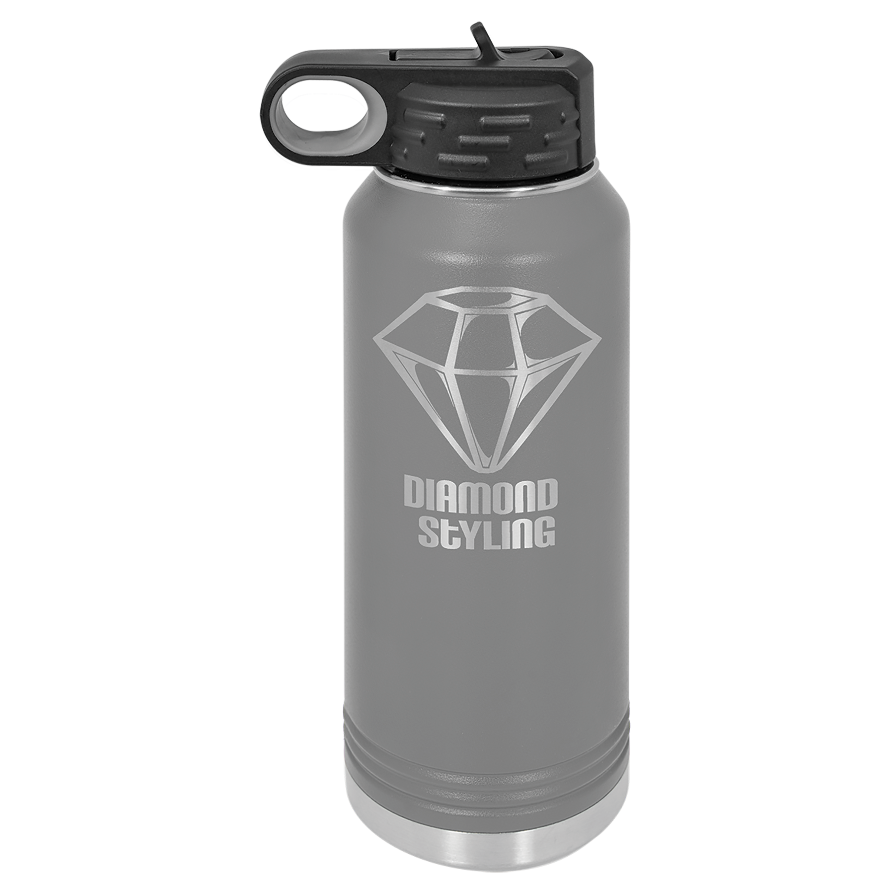 Engraved 32 oz. Insulated Ringed Water Bottle (Neutral colors) image 0