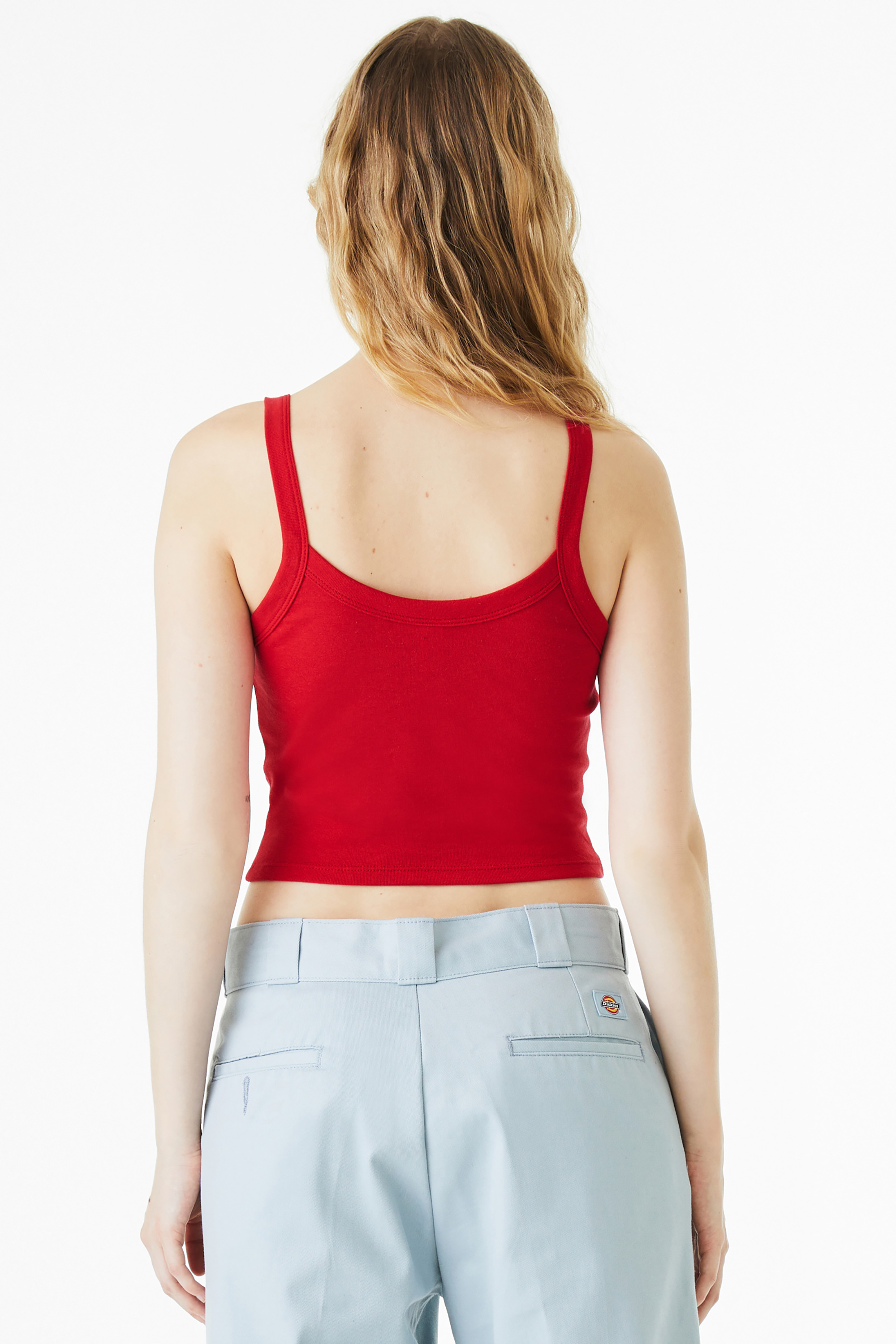 Women’s Micro Rib Spaghetti Strap Tank w Custom Printing