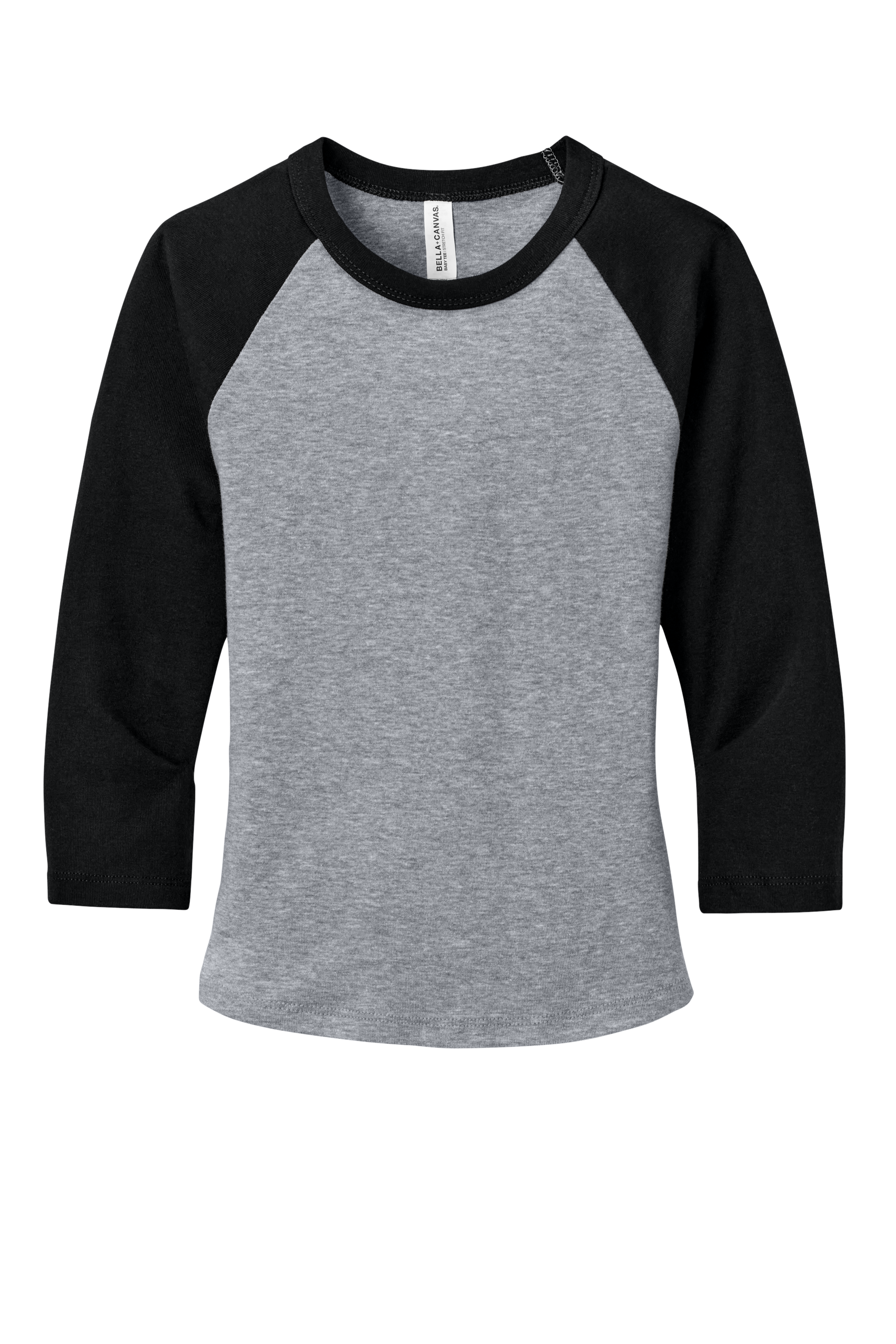 Bella+Canvas Women’s Micro Rib 3/4 Raglan Baby Tee with Custom Printing