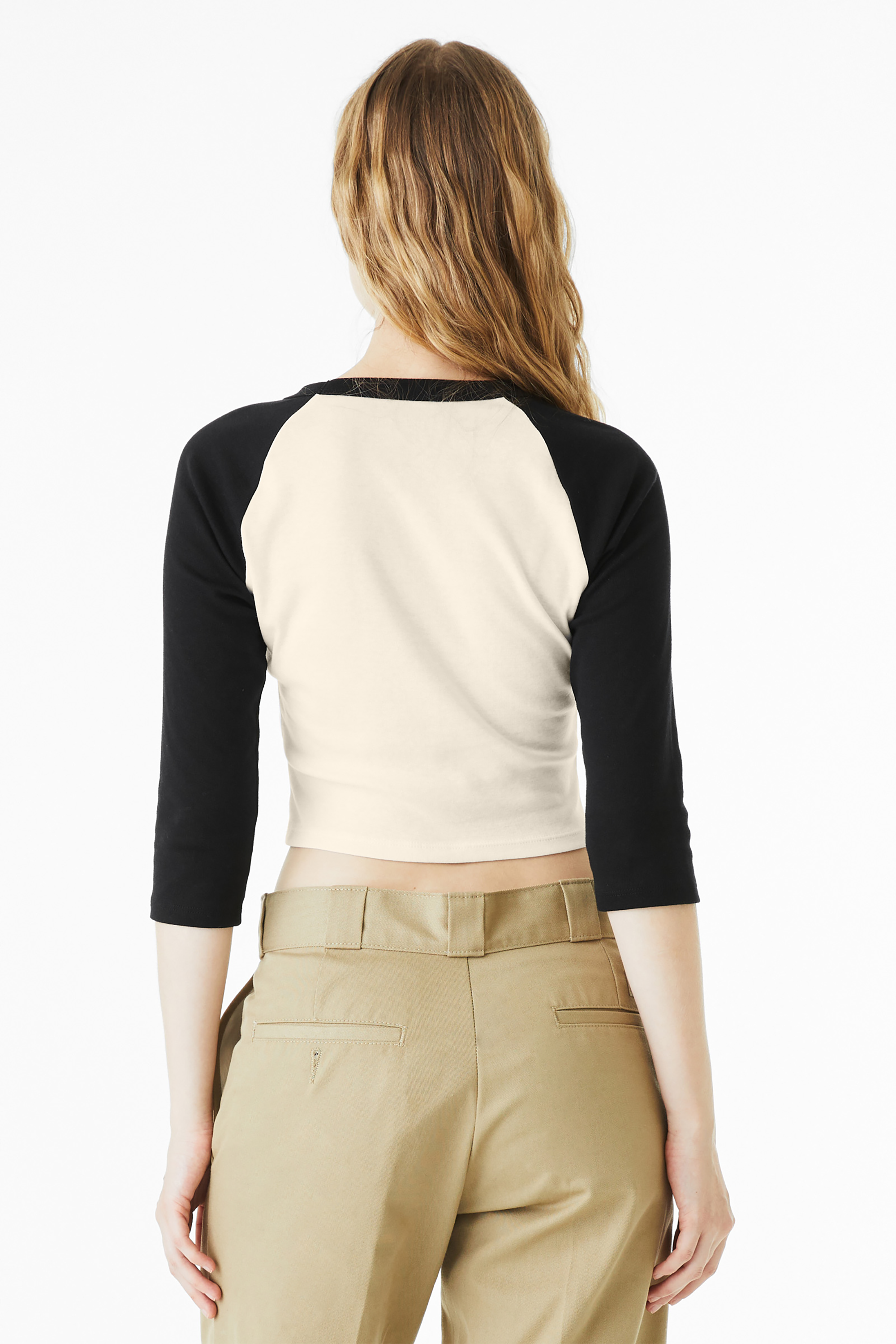 Bella+Canvas Women’s Micro Rib 3/4 Raglan Baby Tee with Custom Printing