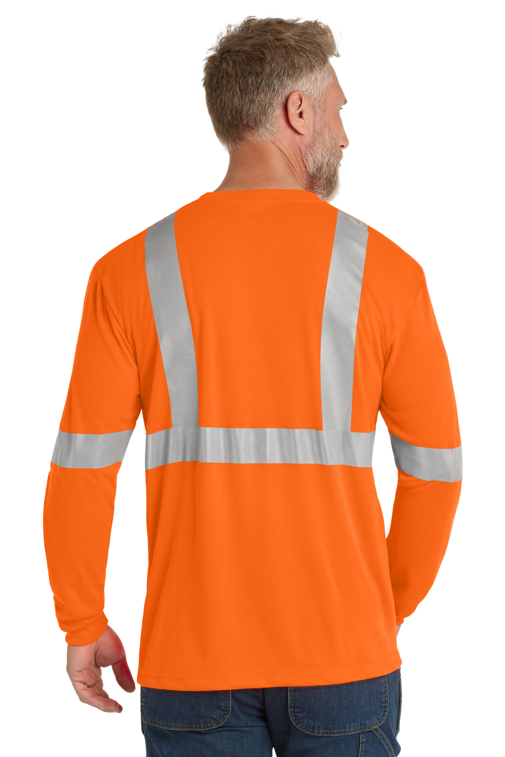 Performance Safety T-Shirt- CornerStone® ANSI 107 Class 2 Safety T-Shirt Long Sleeve