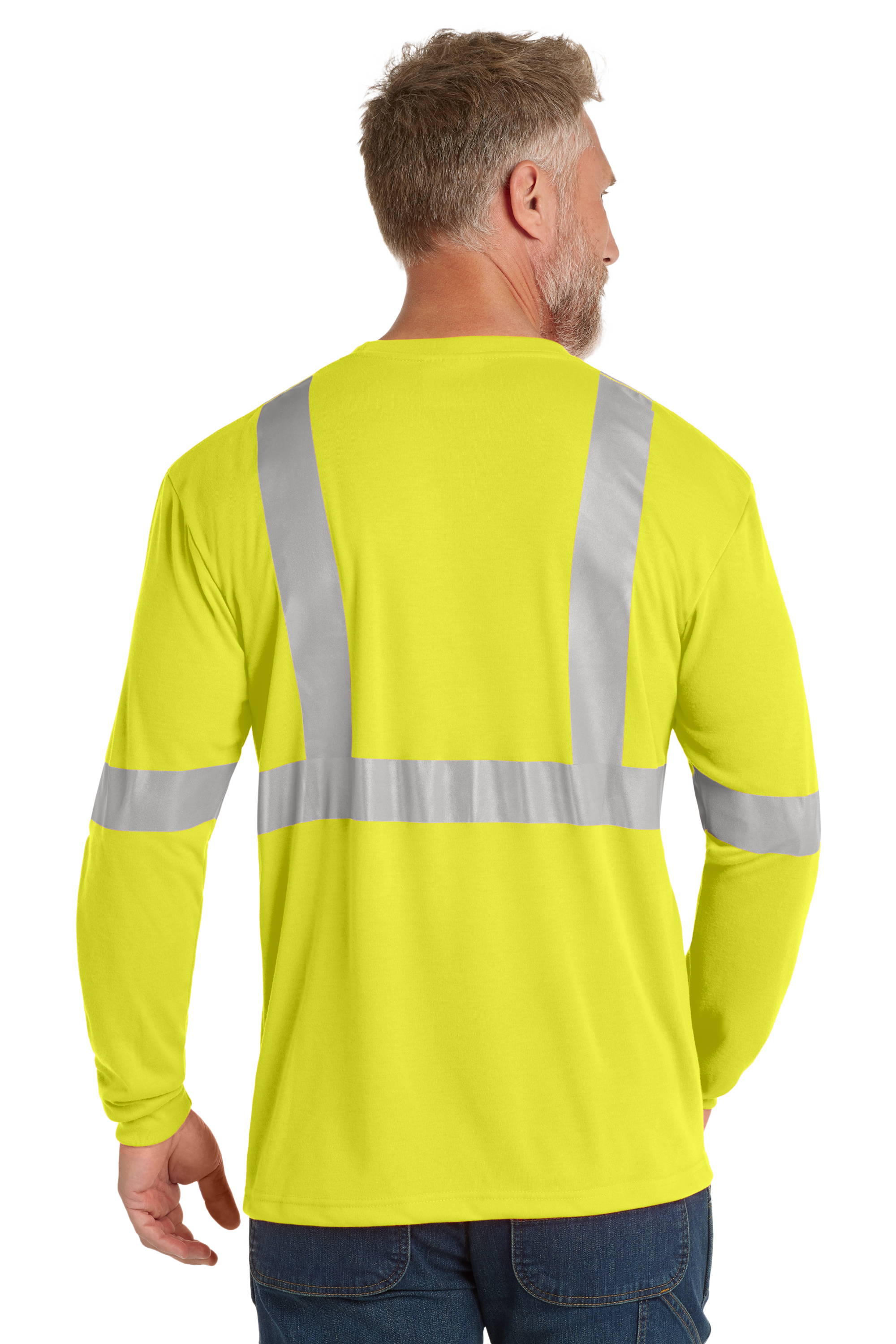 Performance Safety T-Shirt- CornerStone® ANSI 107 Class 2 Safety T-Shirt Long Sleeve