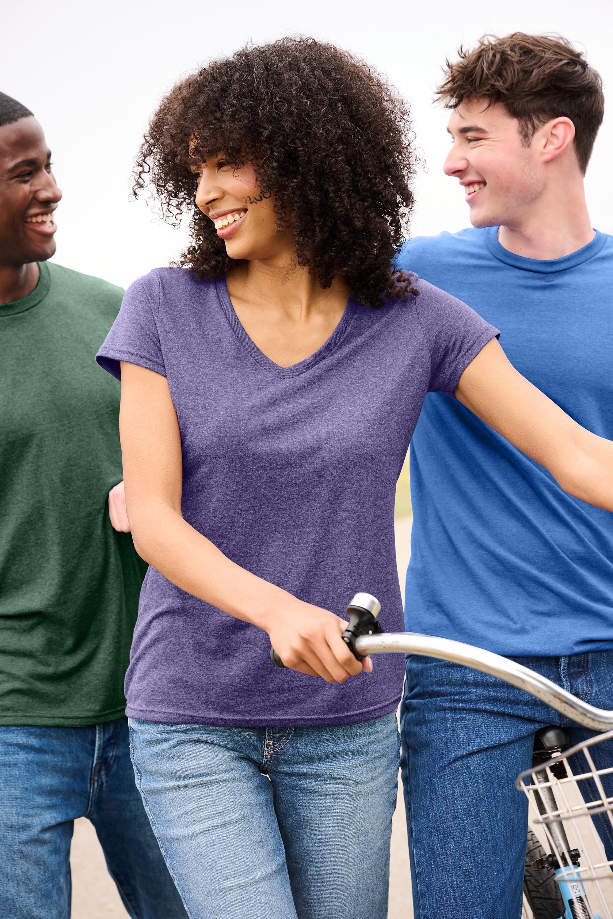 Women's Tri-Blend V-Neck Tee w Custom Printing