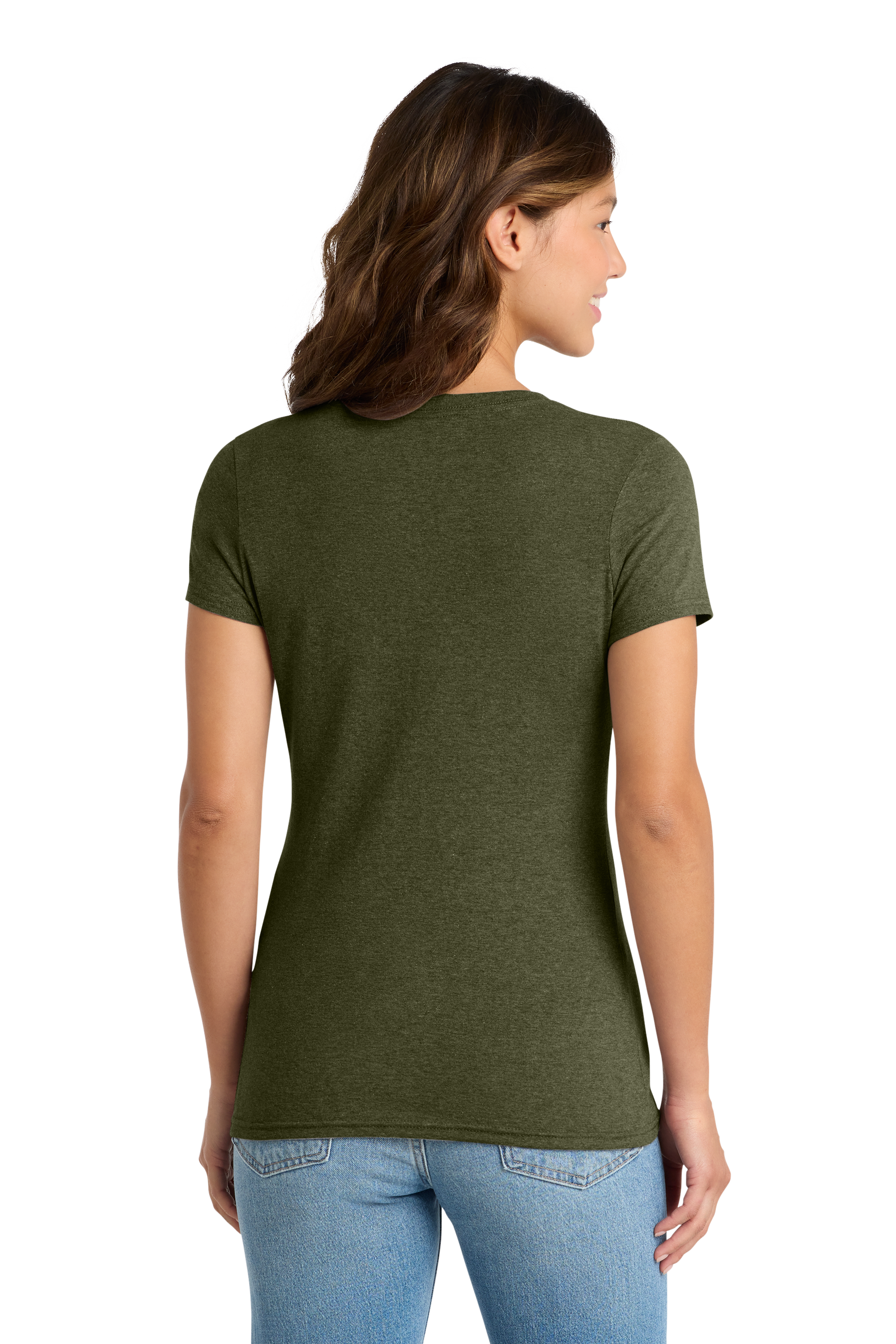 Women's Tri-Blend V-Neck Tee w Custom Printing