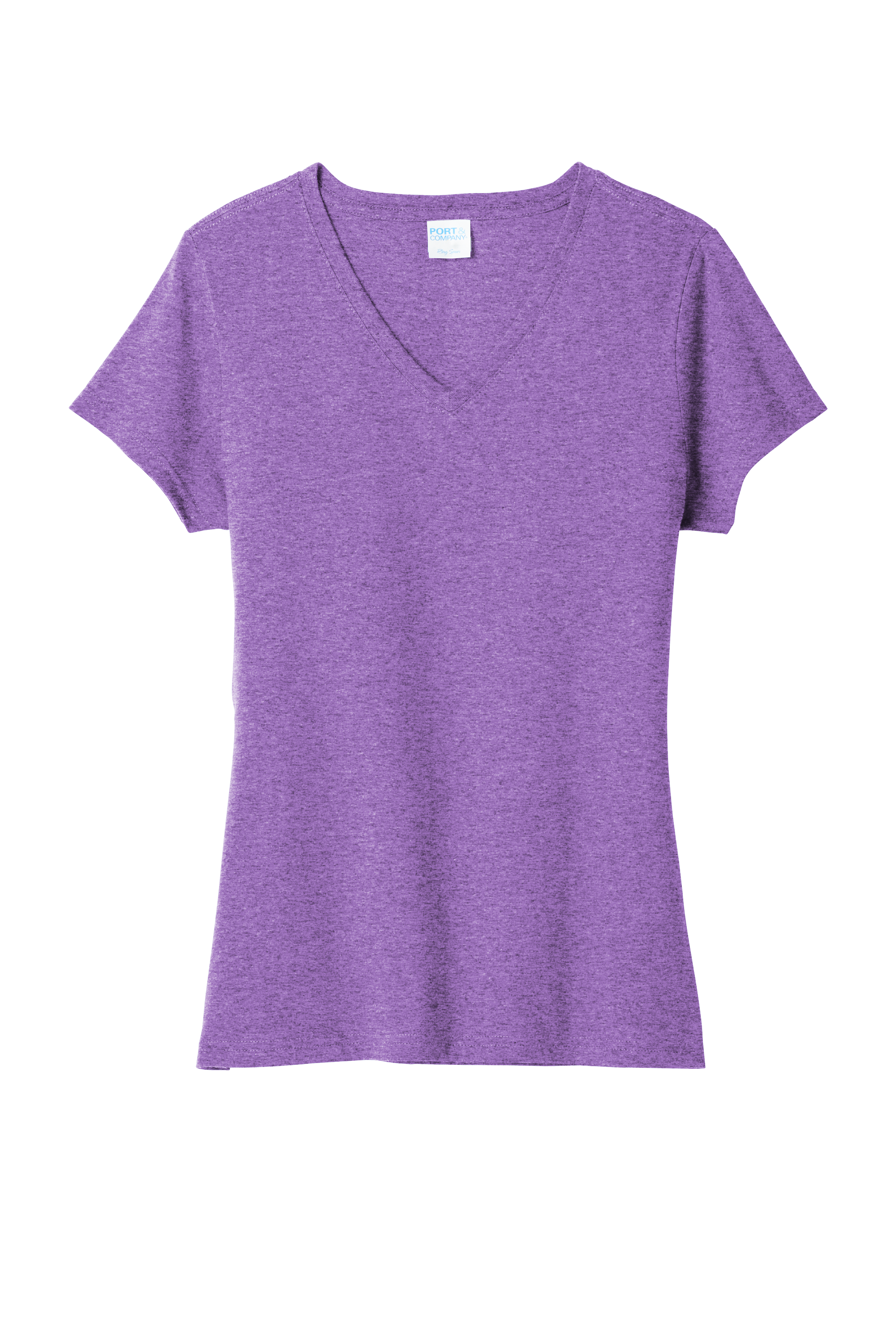 Women's Tri-Blend V-Neck Tee w Custom Printing