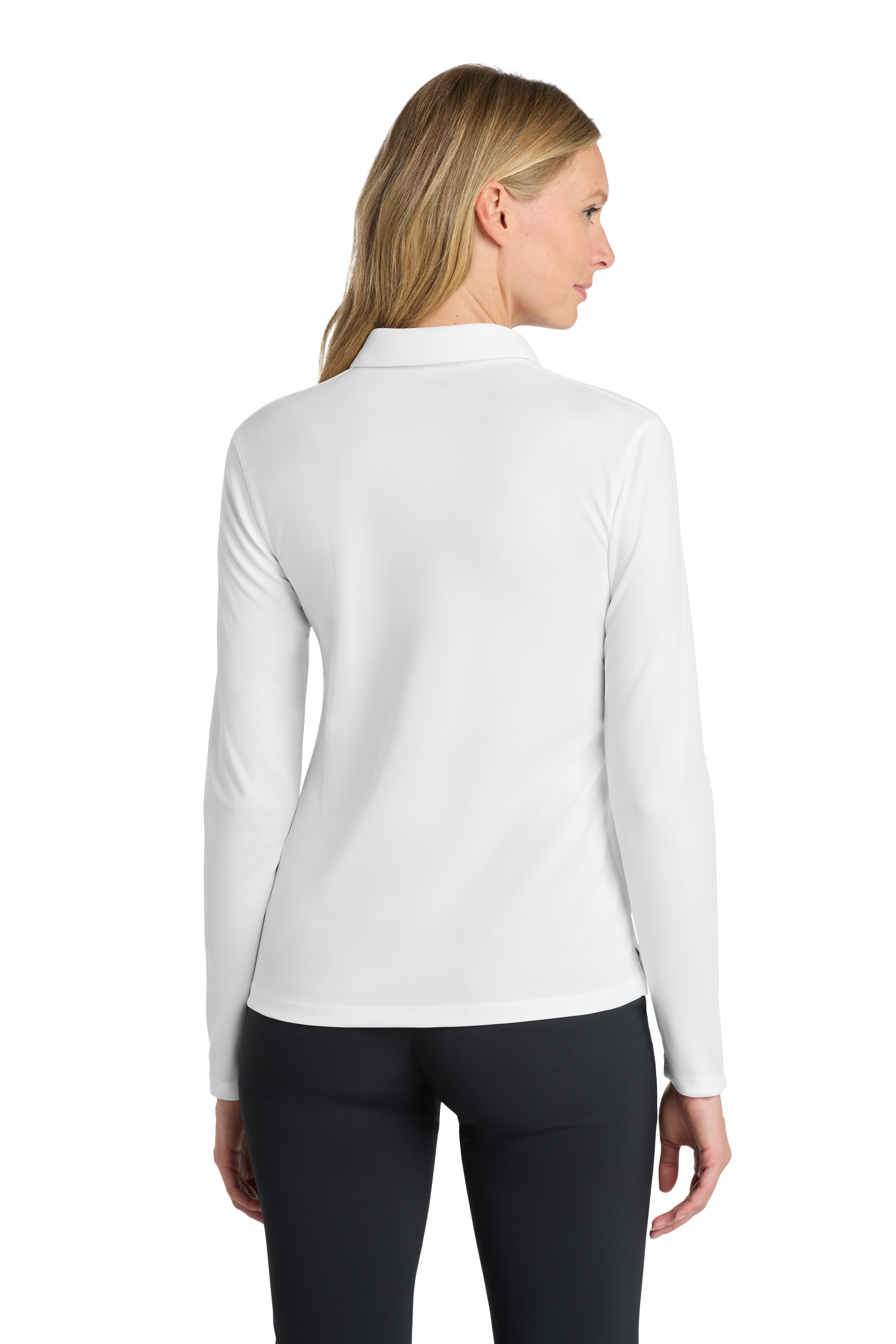 Nike Women's Dri-FIT Micro Pique 2.0 Long Sleeve Polo with Custom Printing!