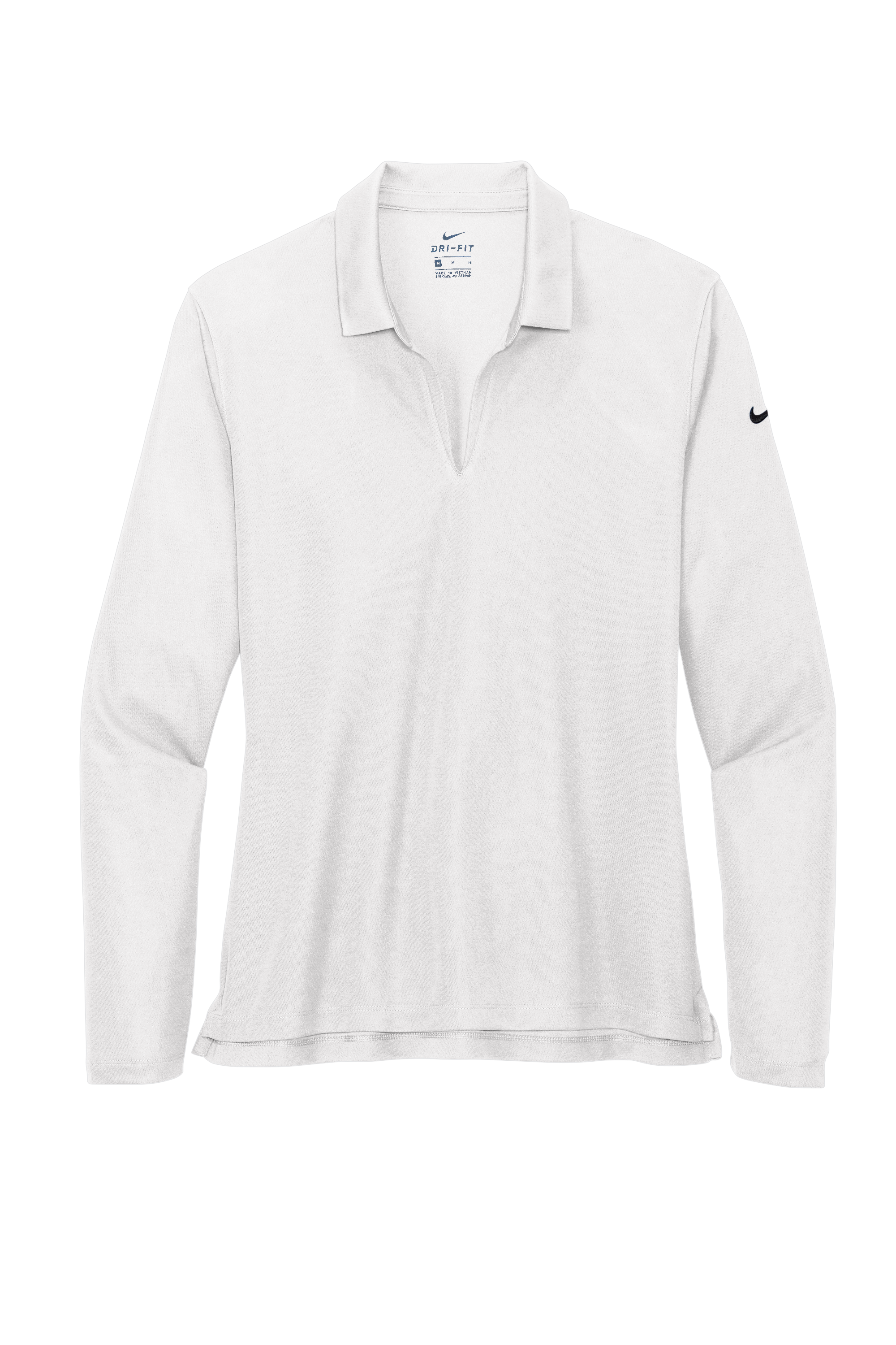 Nike Women's Dri-FIT Micro Pique 2.0 Long Sleeve Polo with Custom Printing!