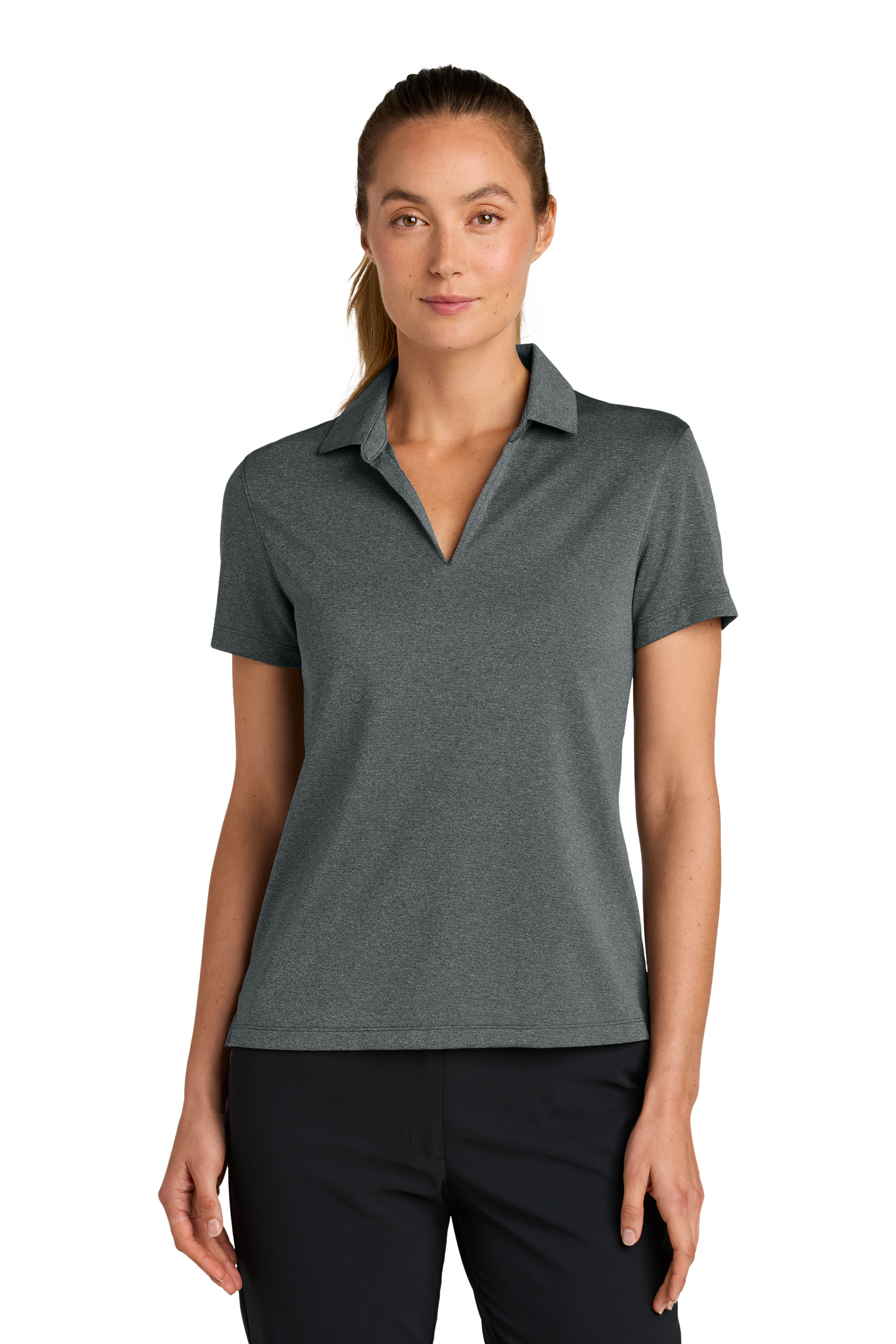 Nike Women’s Dri-FIT Smooth Heather Polo with Custom Printing