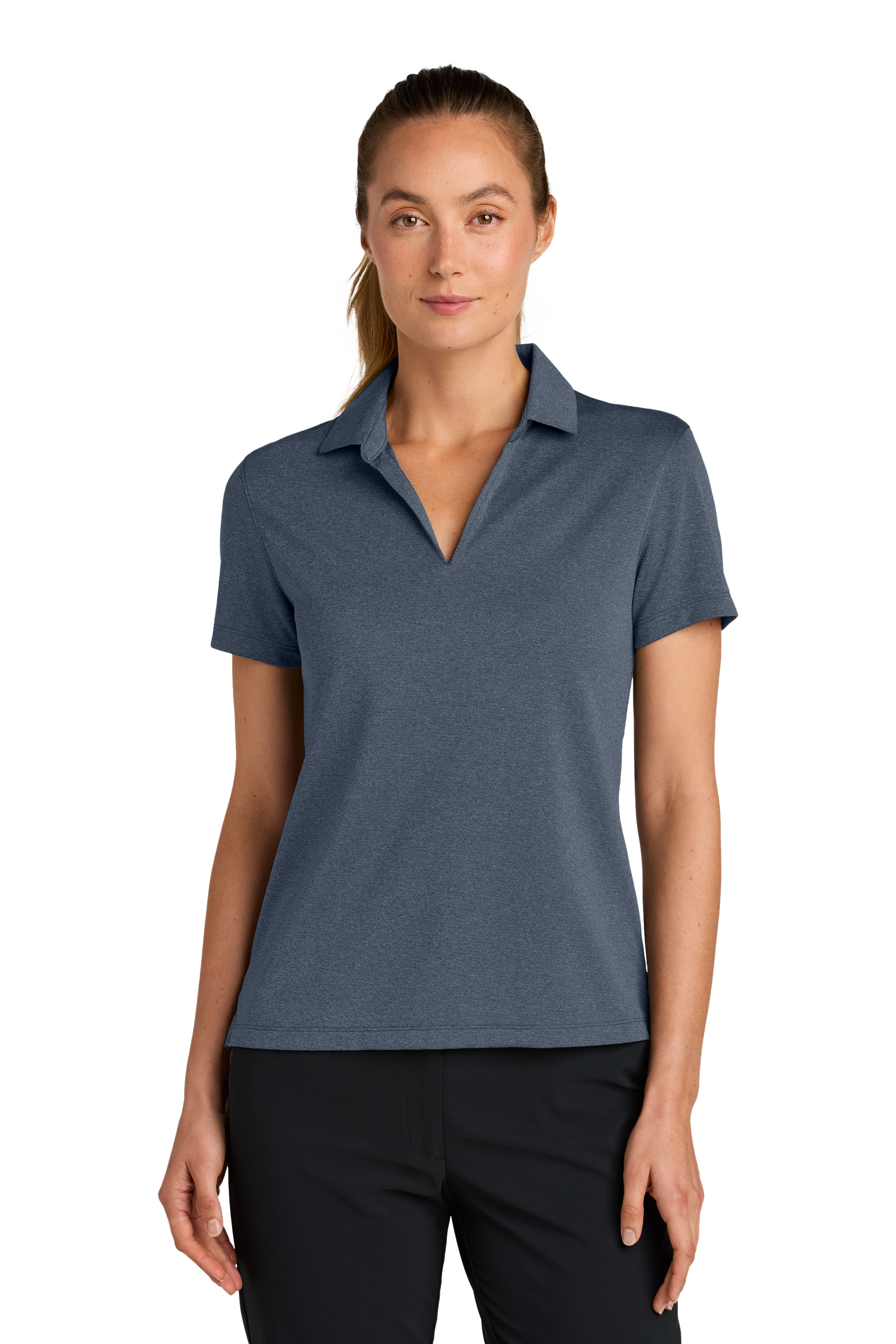 Nike Women’s Dri-FIT Smooth Heather Polo with Custom Printing