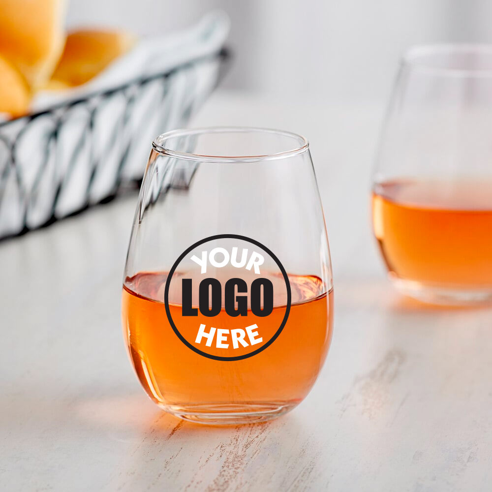 Customized 12 oz Stemless Wine Glass - Case of 12 image 2