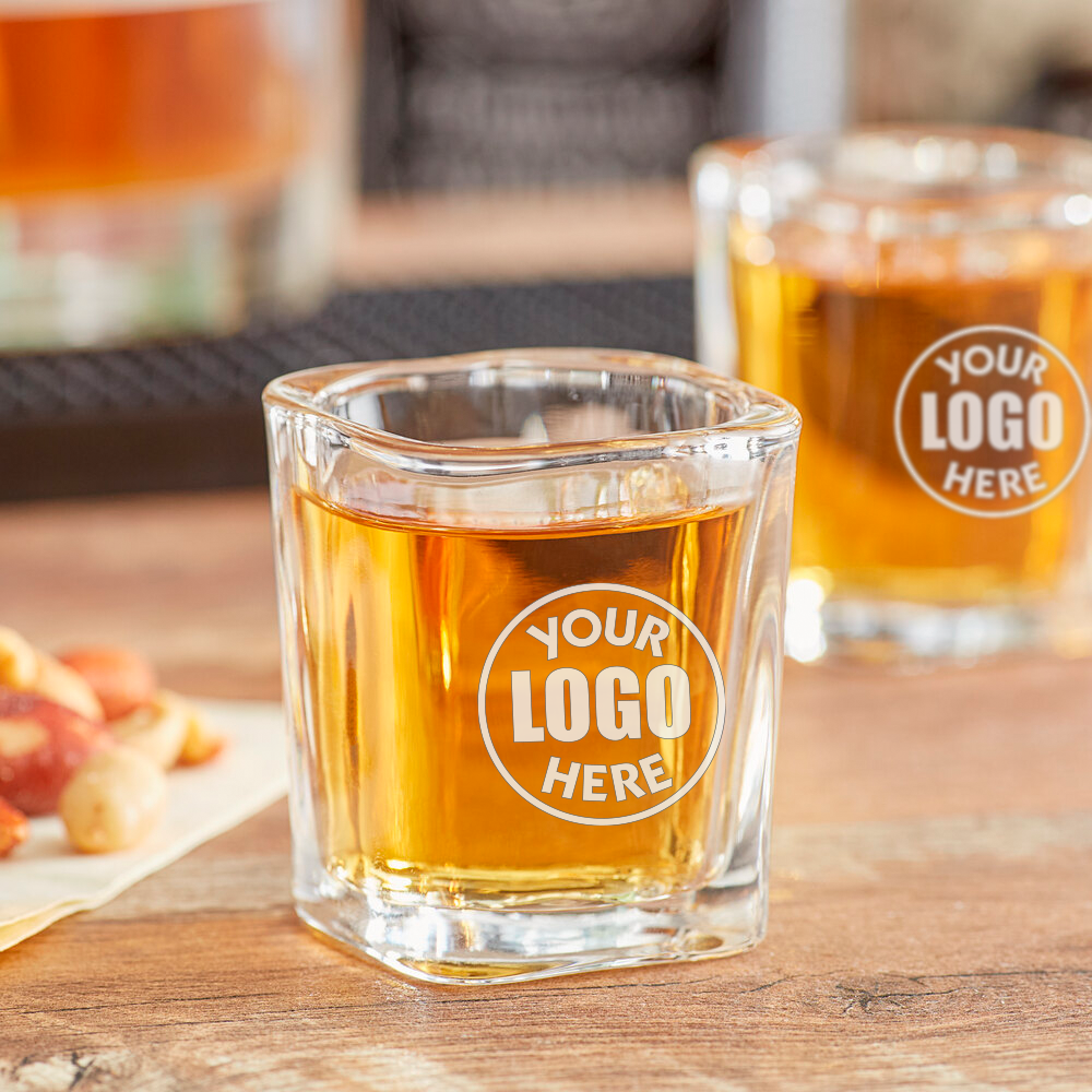 2 oz. Square Shot Glass - 12/Pack image 0