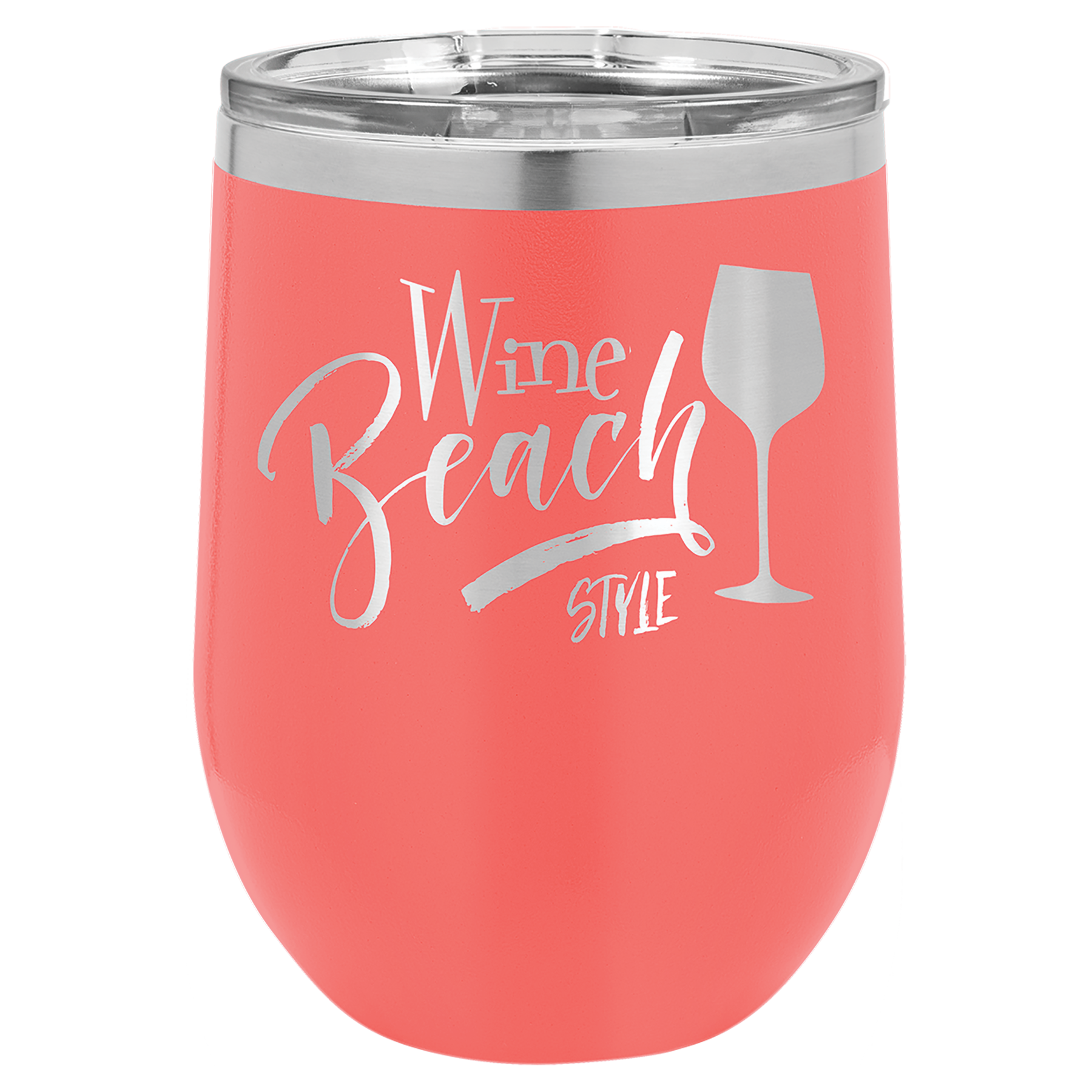 12 oz.  Insulated Wine Tumbler with Lid image 2