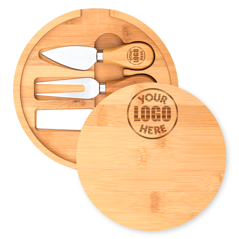 Round Cheese Board & Knife Set image 1