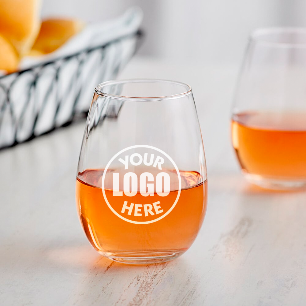 Customized 12 oz Stemless Wine Glass - Case of 12 image 1
