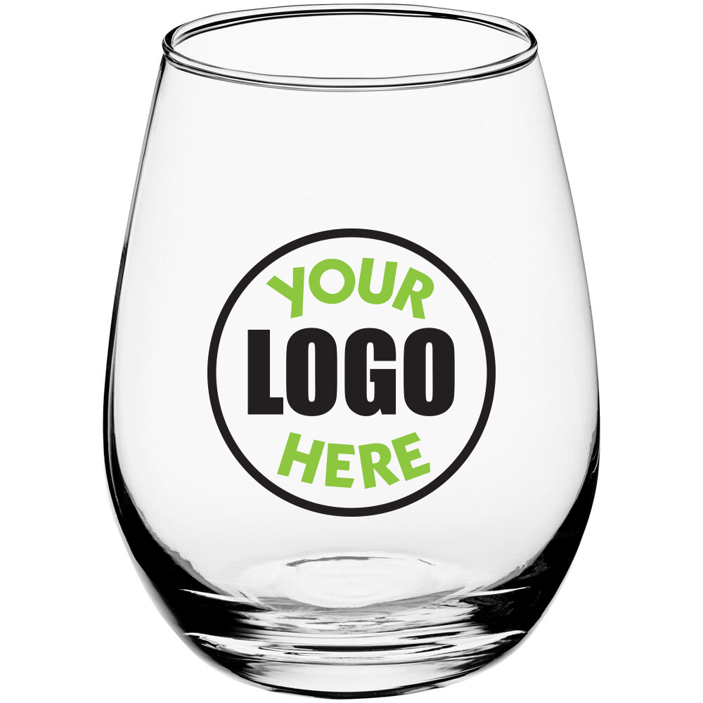 17 oz. Customizable Stemless Wine Glass- 72pk/6 cases image 1