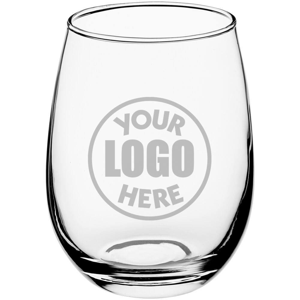Customized 12 oz Stemless Wine Glass - Case of 12 image 0