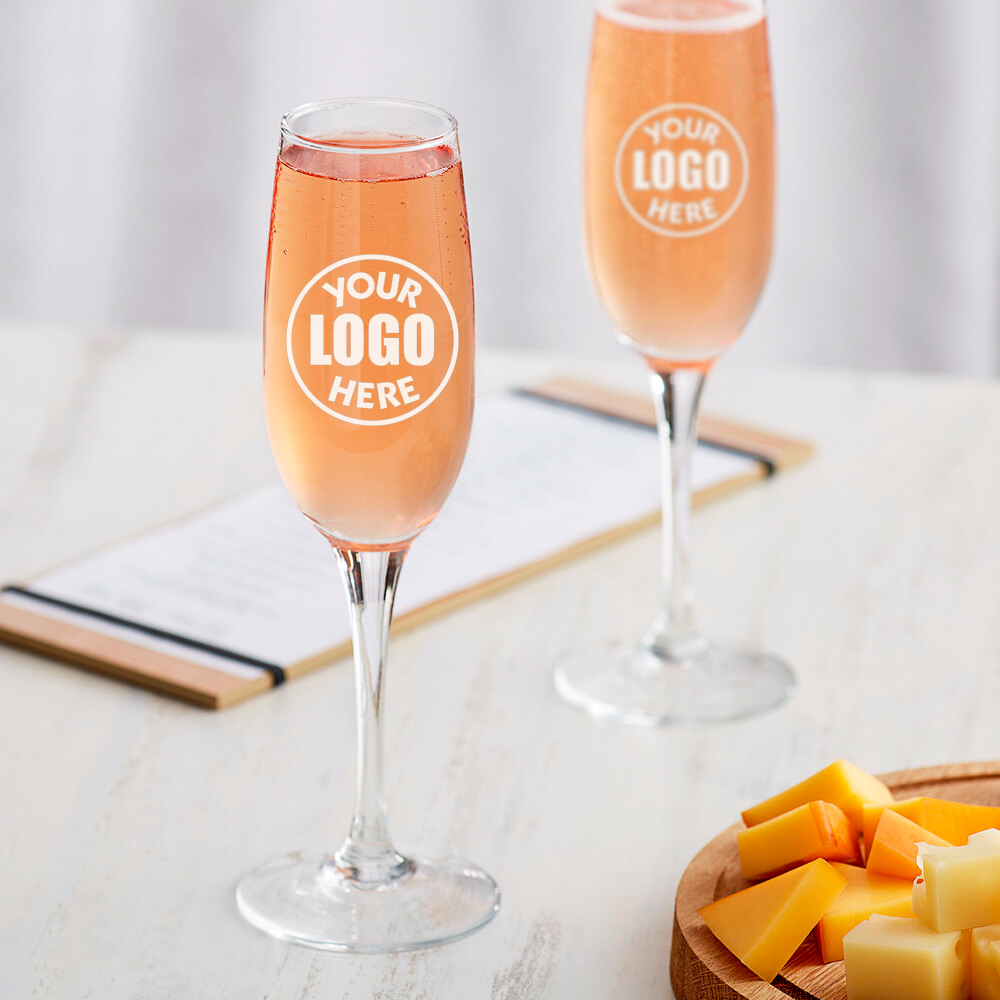 8oz. Champagne Flute Glass 12 pk image 1