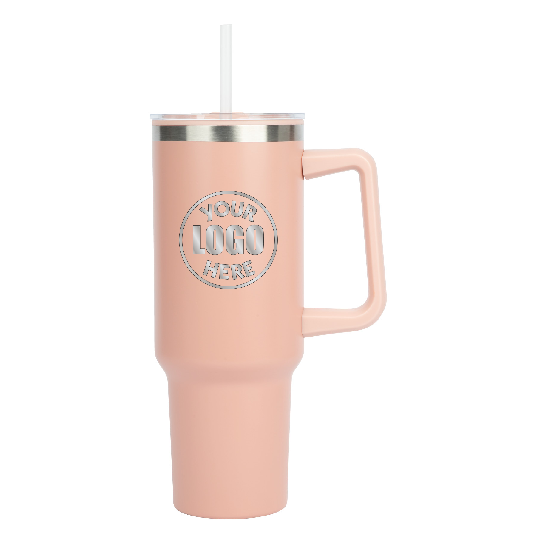 40 oz. Plastic Lined  Insulated Travel Mug w/ Handle/16pk image 0