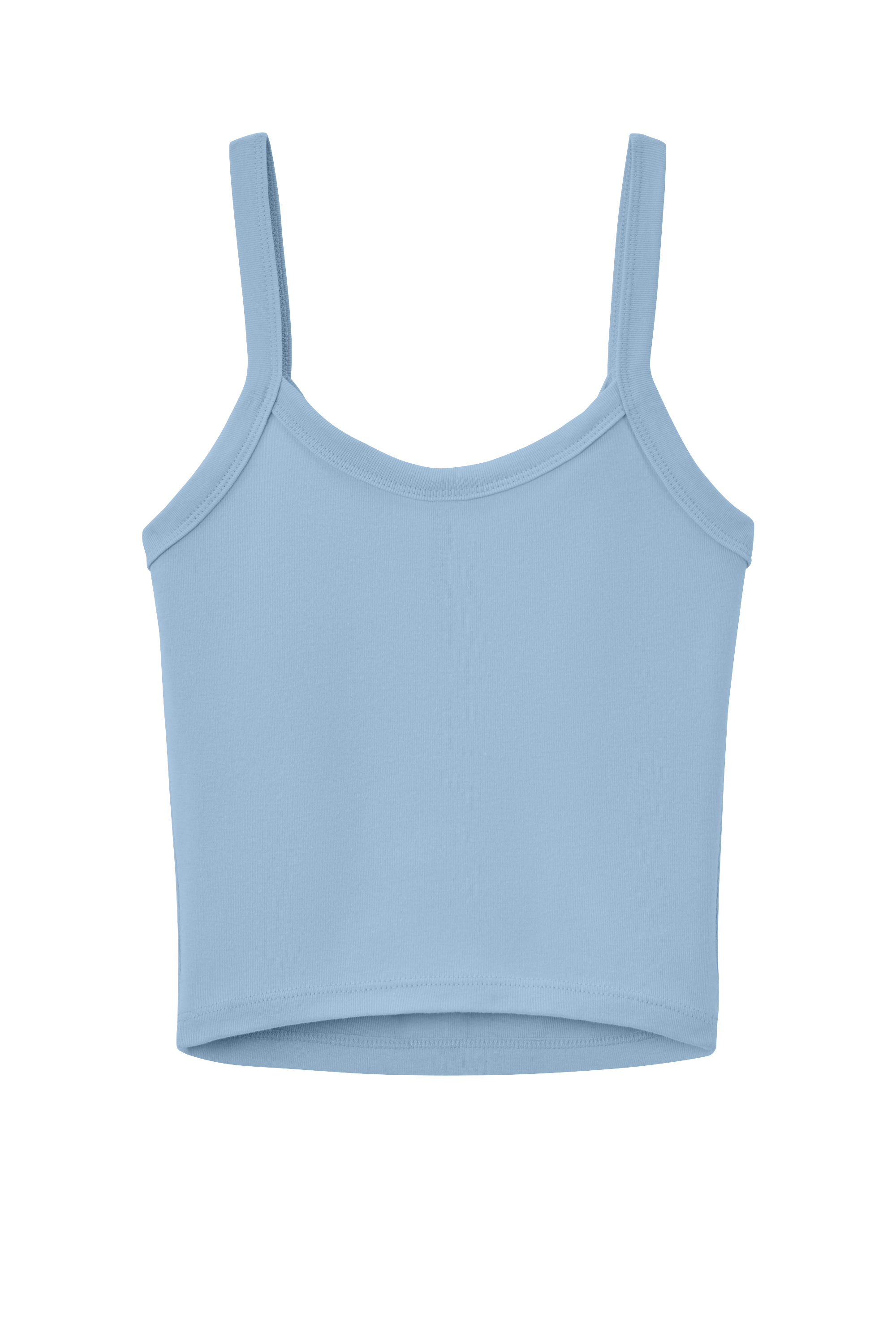 Women’s Micro Rib Spaghetti Strap Tank w Custom Printing