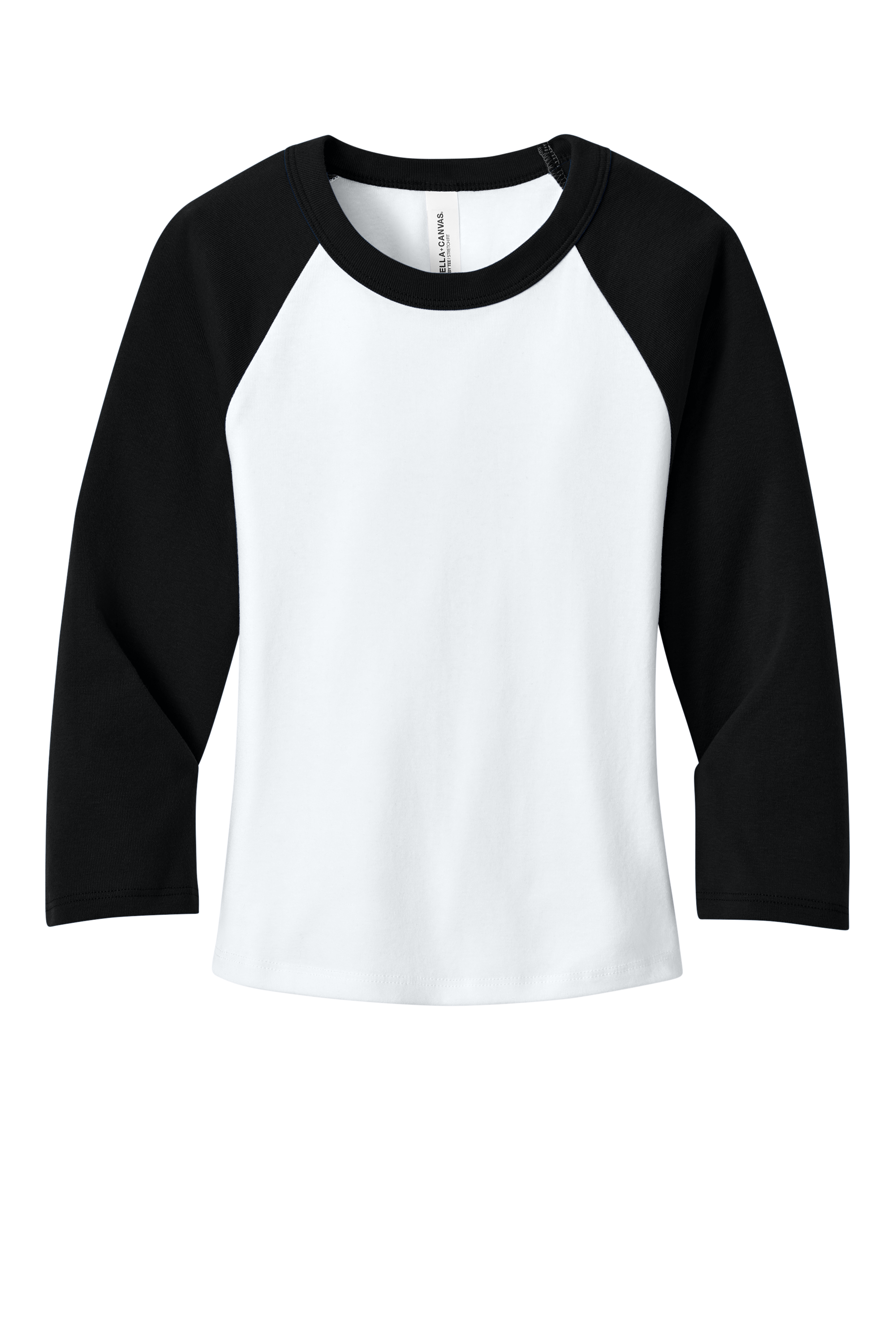 Bella+Canvas Women’s Micro Rib 3/4 Raglan Baby Tee with Custom Printing