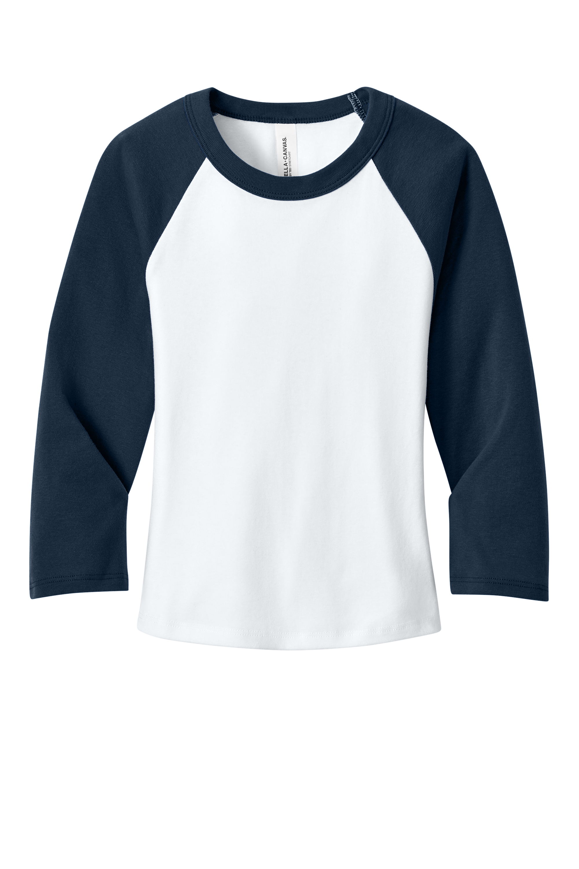 Bella+Canvas Women’s Micro Rib 3/4 Raglan Baby Tee with Custom Printing