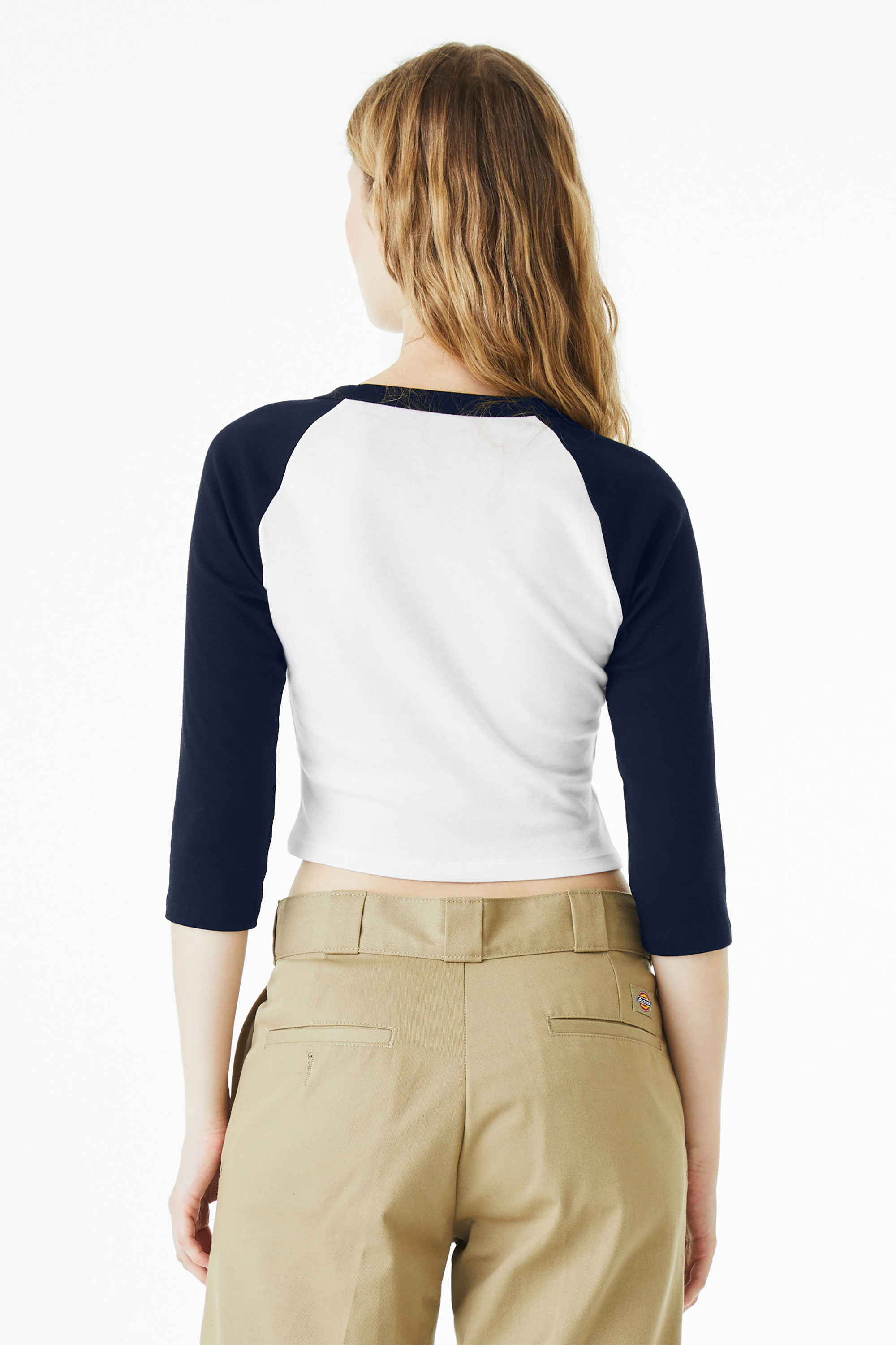 Bella+Canvas Women’s Micro Rib 3/4 Raglan Baby Tee with Custom Printing