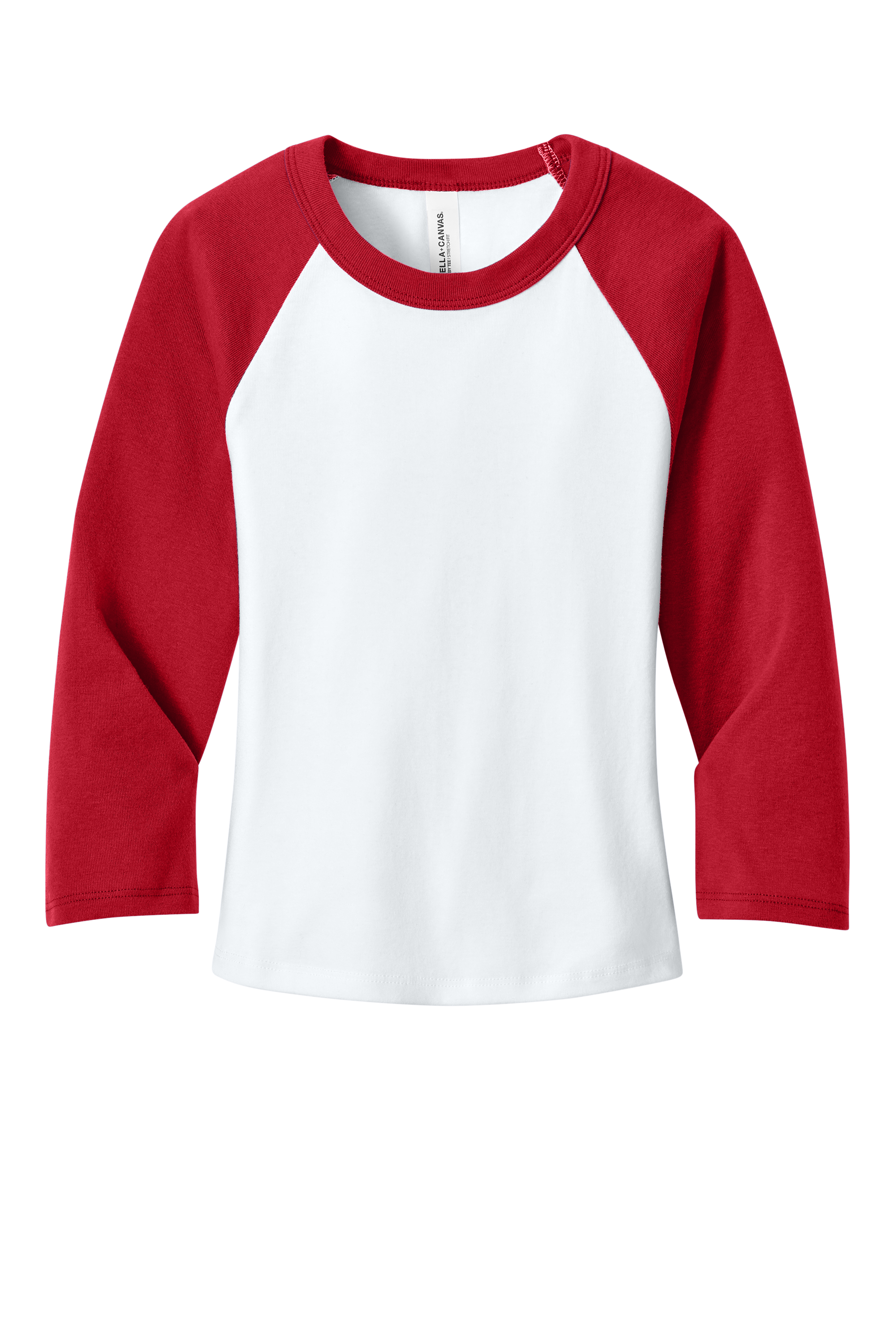 Bella+Canvas Women’s Micro Rib 3/4 Raglan Baby Tee with Custom Printing