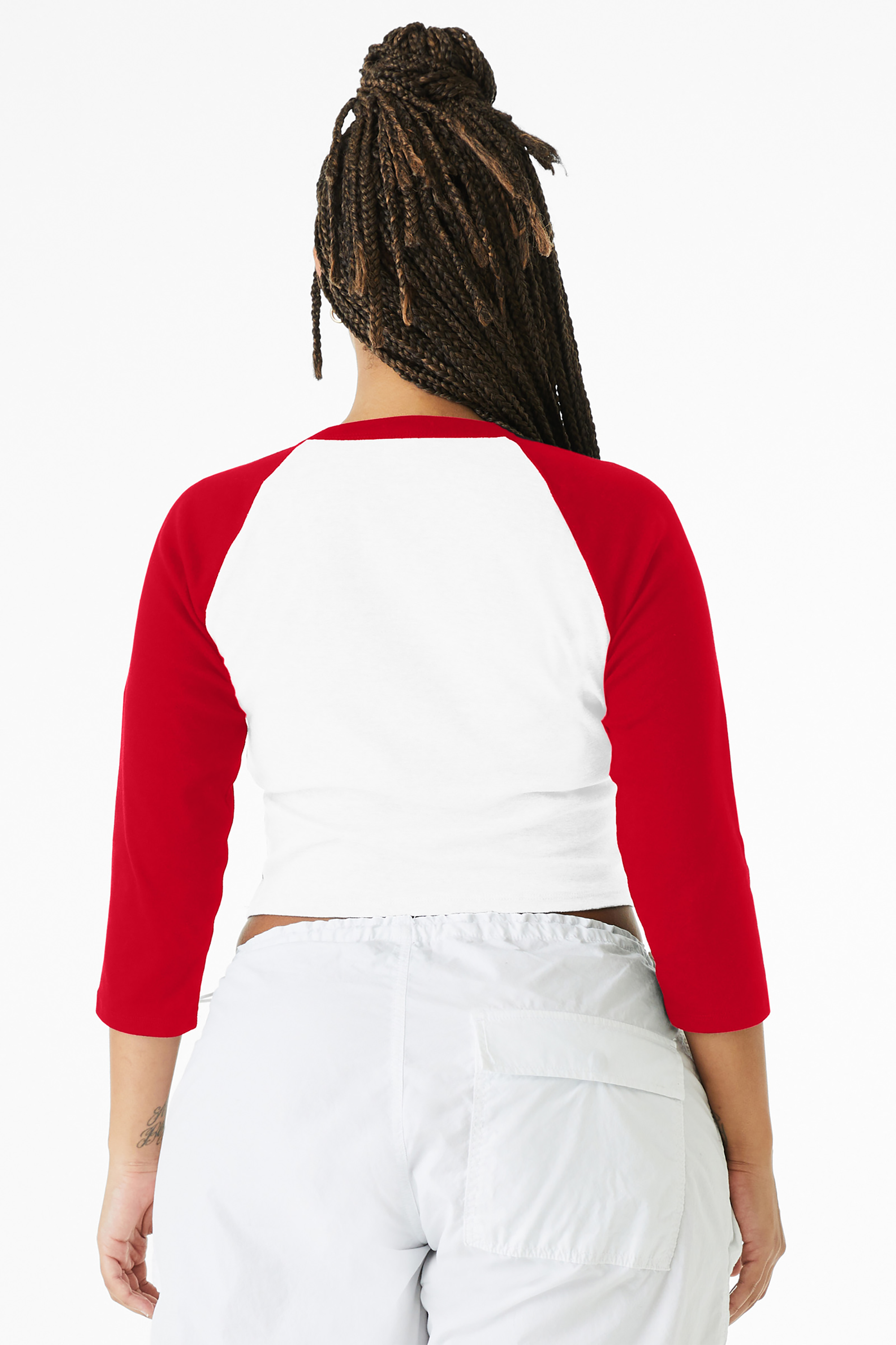 Bella+Canvas Women’s Micro Rib 3/4 Raglan Baby Tee with Custom Printing