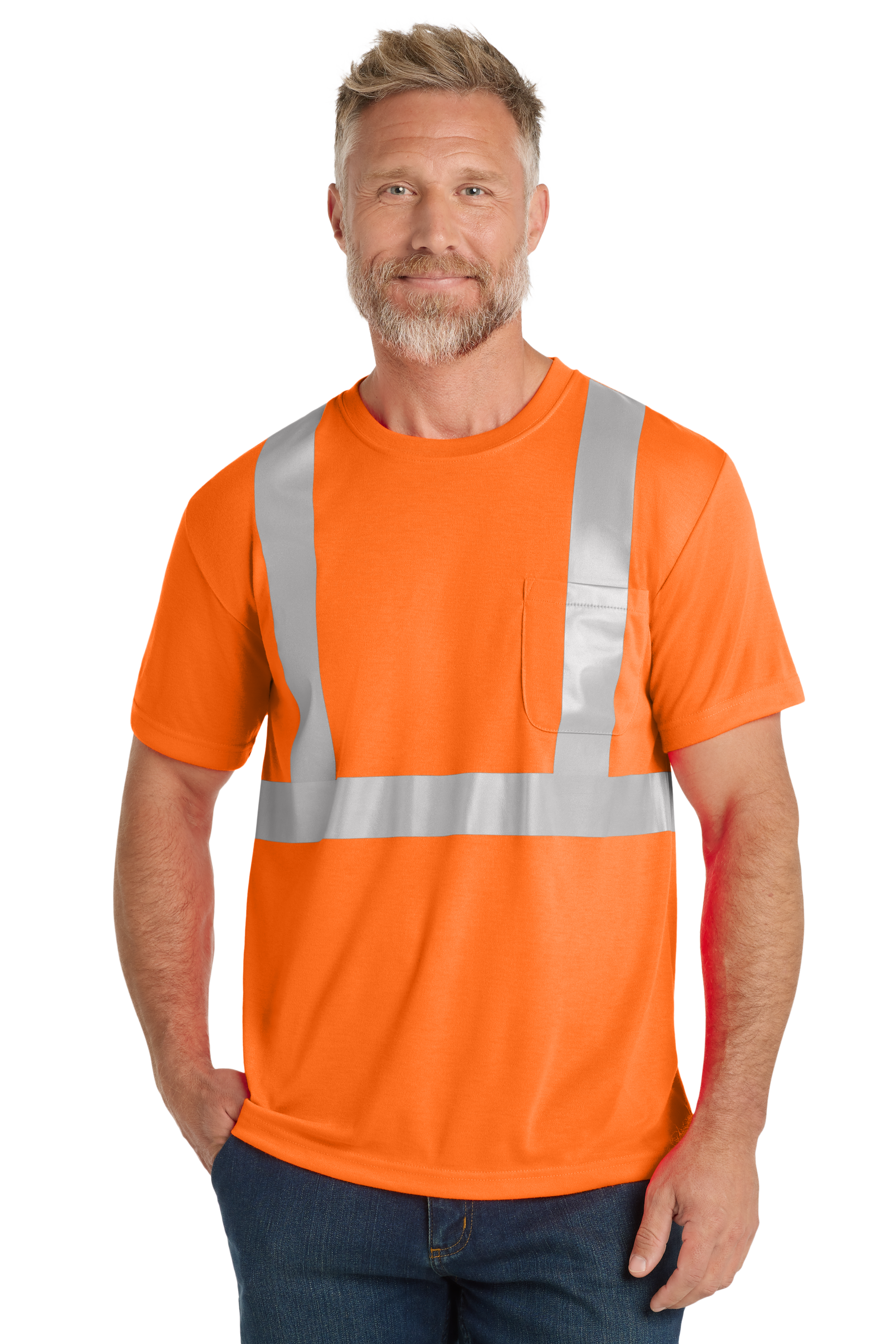 Performance Safety T-Shirt- CornerStone® ANSI 107 Class 2 Safety T-Shirt