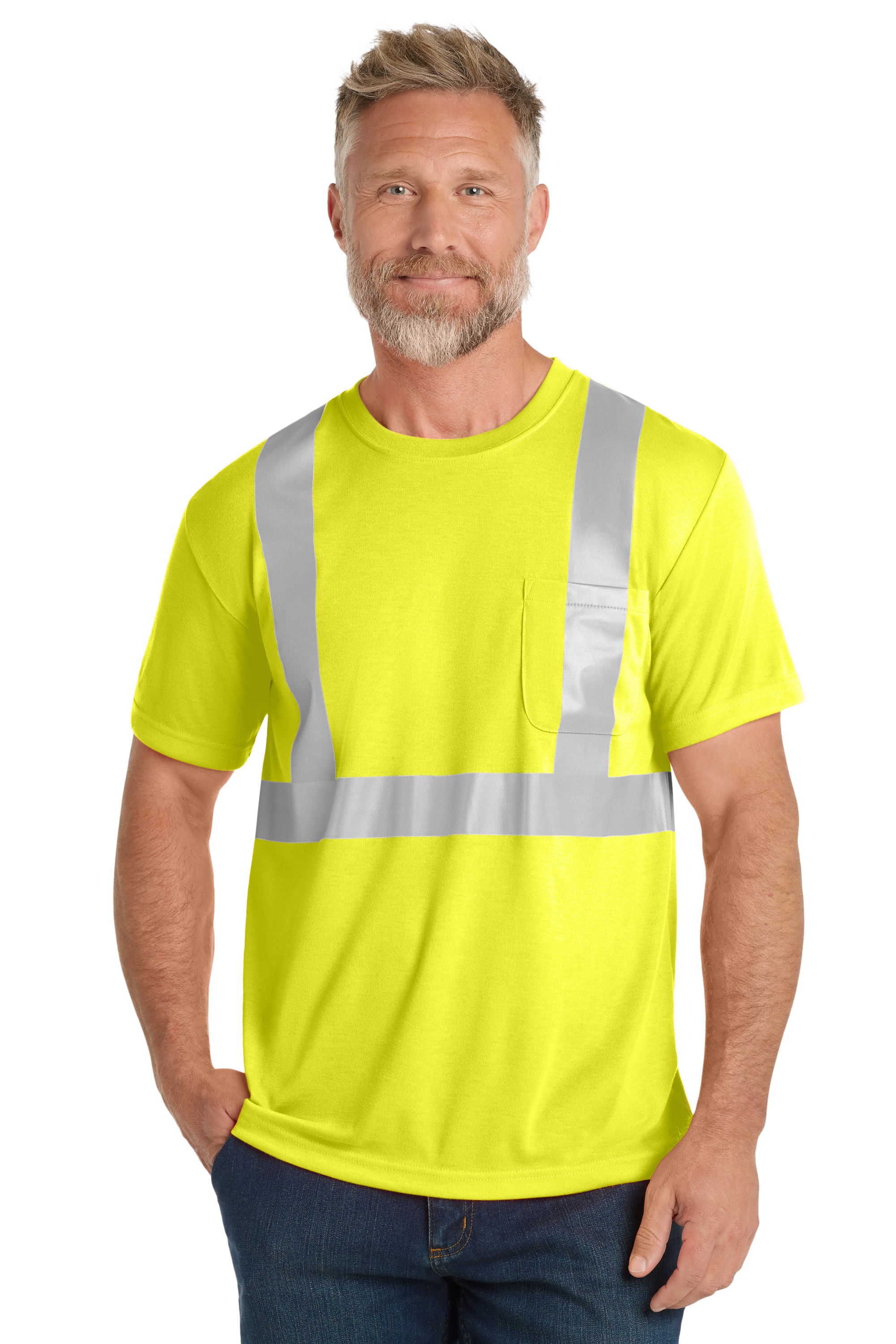 Performance Safety T-Shirt- CornerStone® ANSI 107 Class 2 Safety T-Shirt