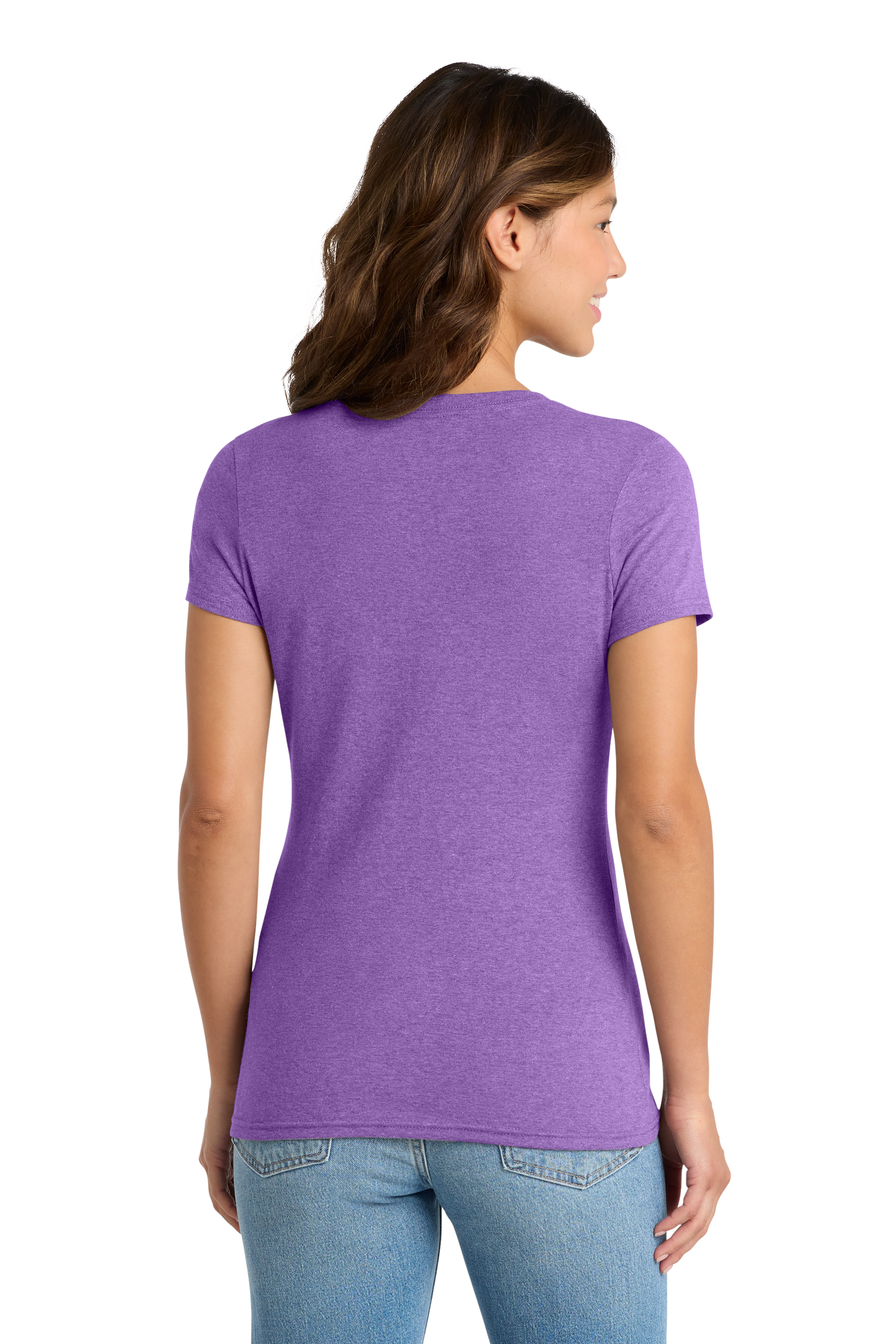 Women's Tri-Blend V-Neck Tee w Custom Printing