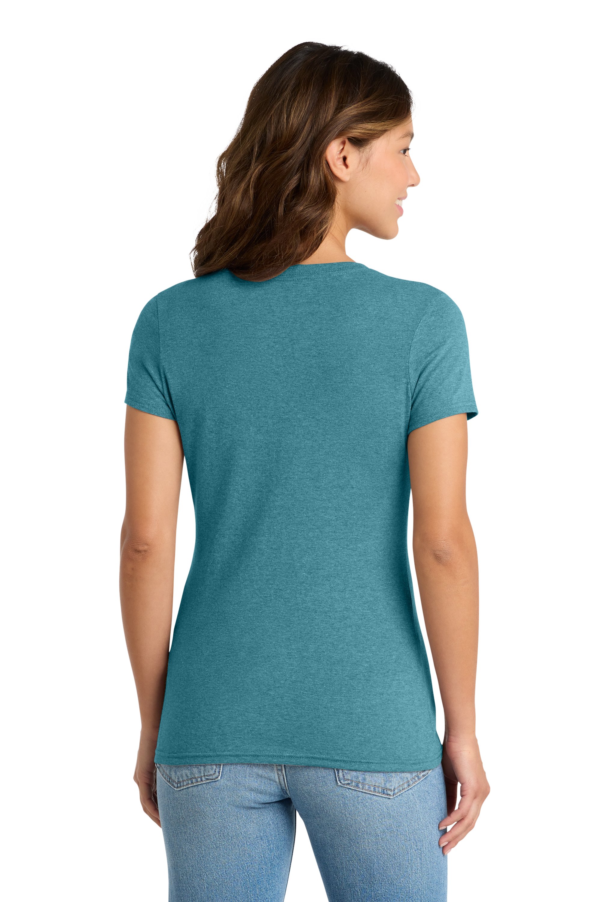 Women's Tri-Blend V-Neck Tee w Custom Printing