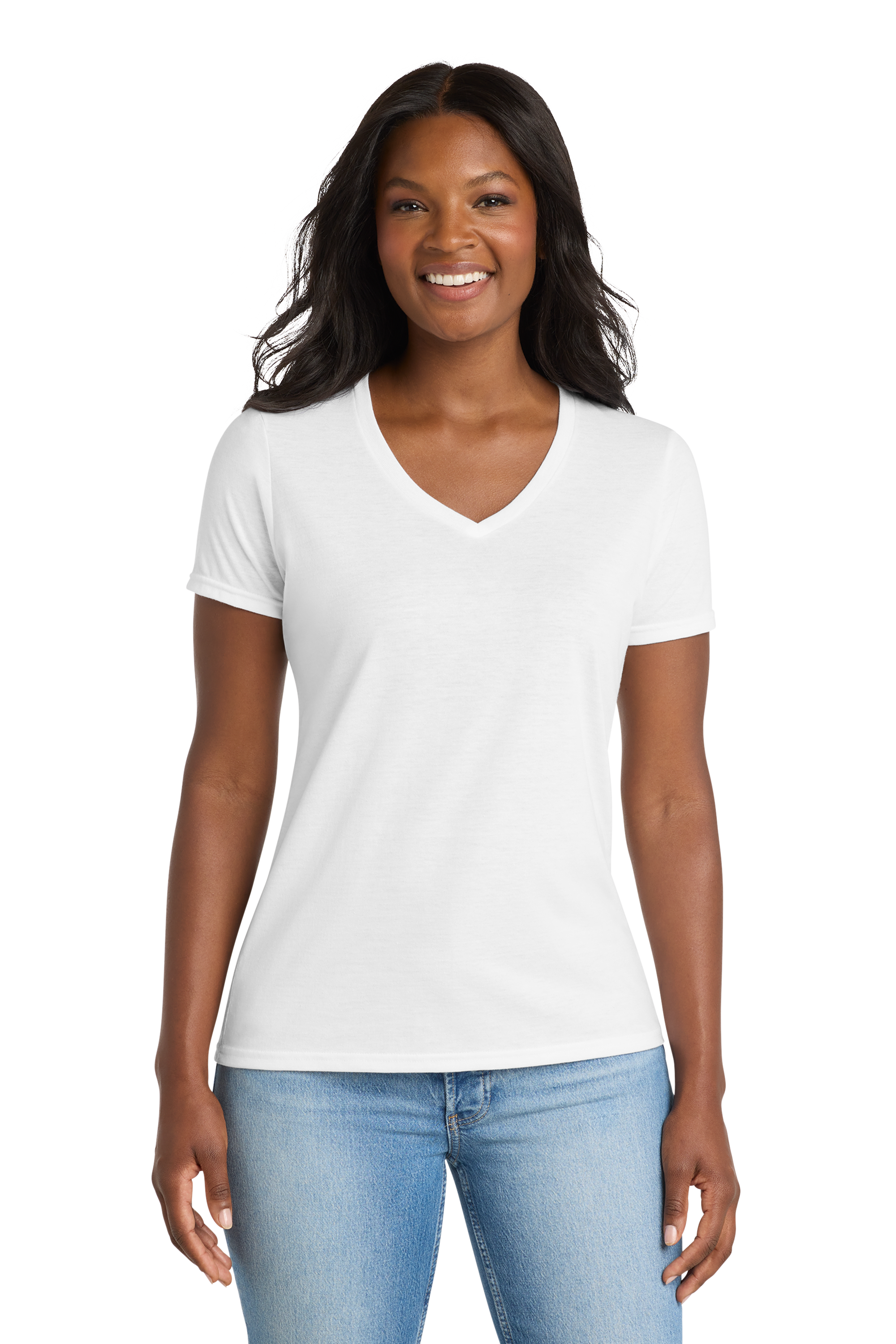 Women's Performance Blend V-Neck Tee