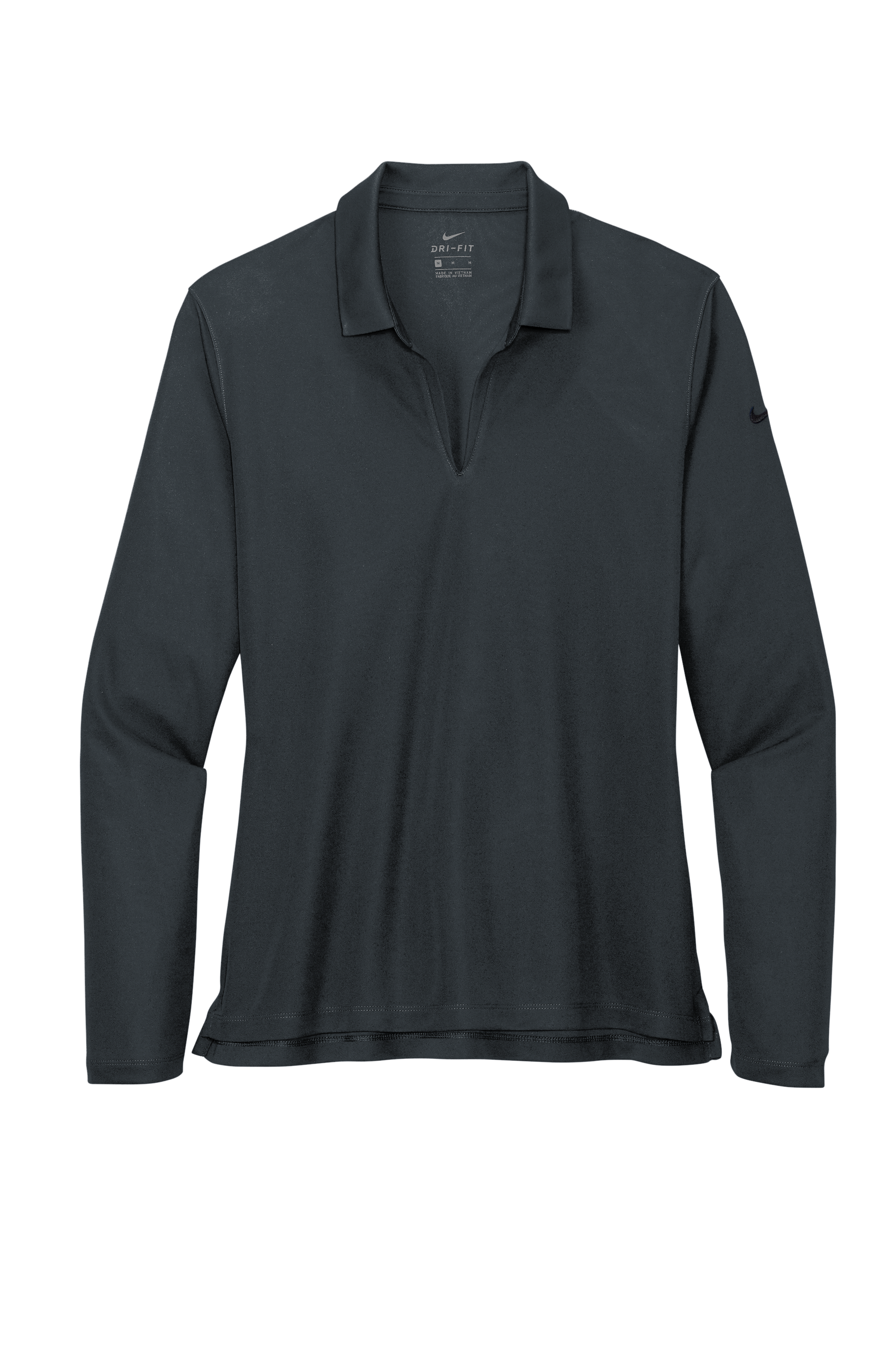 Nike Women's Dri-FIT Micro Pique 2.0 Long Sleeve Polo with Custom Printing!