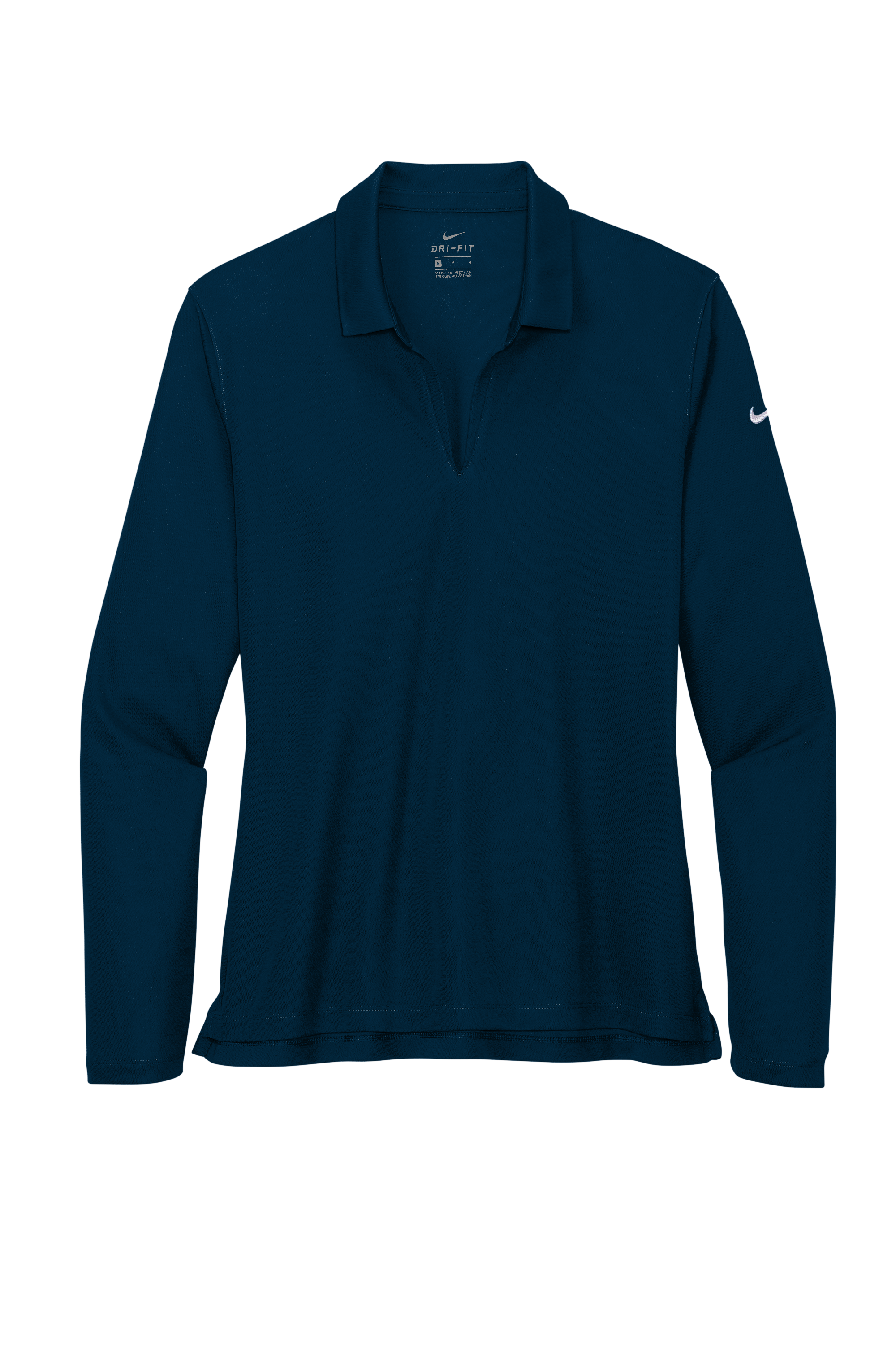 Nike Women's Dri-FIT Micro Pique 2.0 Long Sleeve Polo with Custom Printing!
